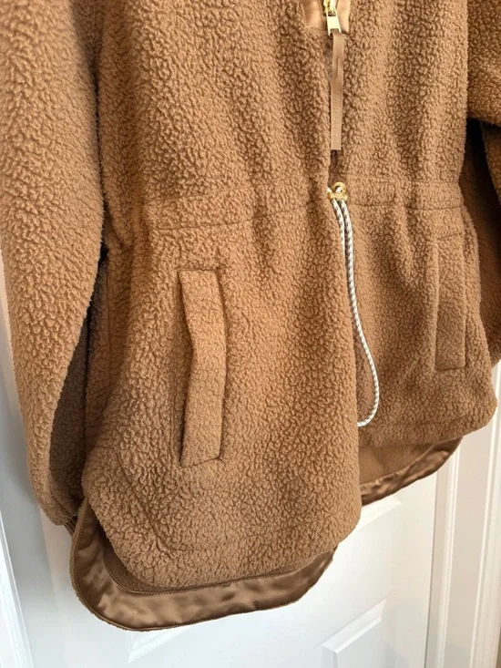 Varley Parnel Half-Zip Fleece Brown Women’s Medium Cozycore Luxe - Picture 7 of 8
